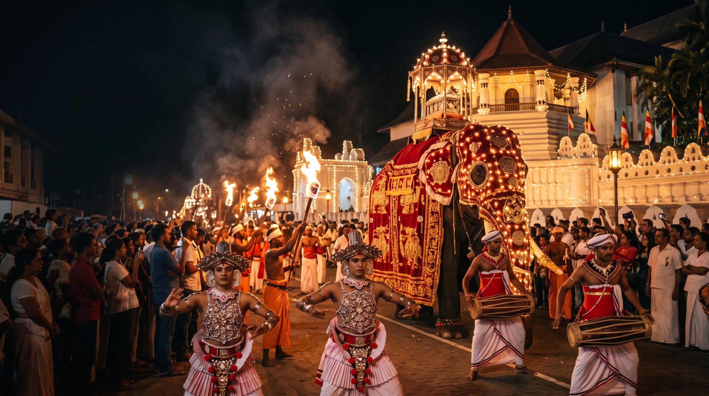 Cultural tour of Kandy Temple of the Tooth Relic Sri Lanka - 4Me Lanka Tours